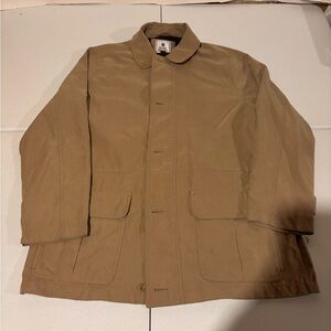 Peter Millar Men’s Size L Polyester Nylon Brown Full Zip Casual Light Jacket